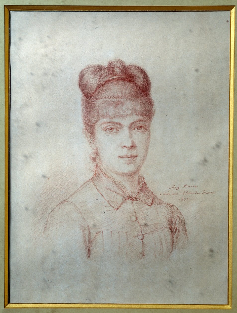 Marie Alexandrine Henriette Dumas Davy de la Pailleterie dit Colette (1860-1907)的肖像，小仲马(1824-1895)的女儿" 无名画。1878年，维勒-科特雷兹。大仲马博物馆 作者 未知艺术家