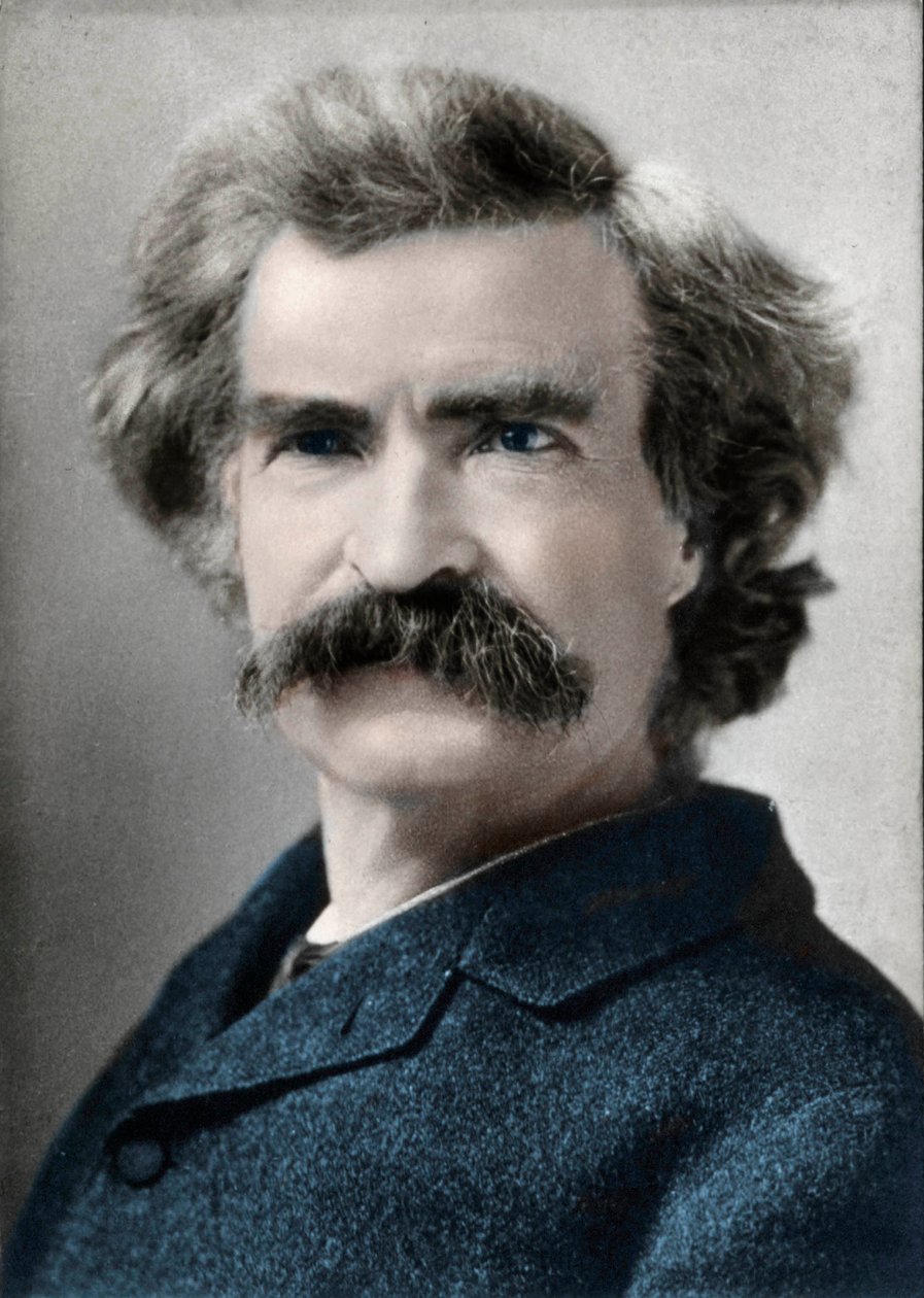 马克-吐温（Samuel Langhorne Clemens）的肖像（1835-1910）美国作家 作者 未知艺术家