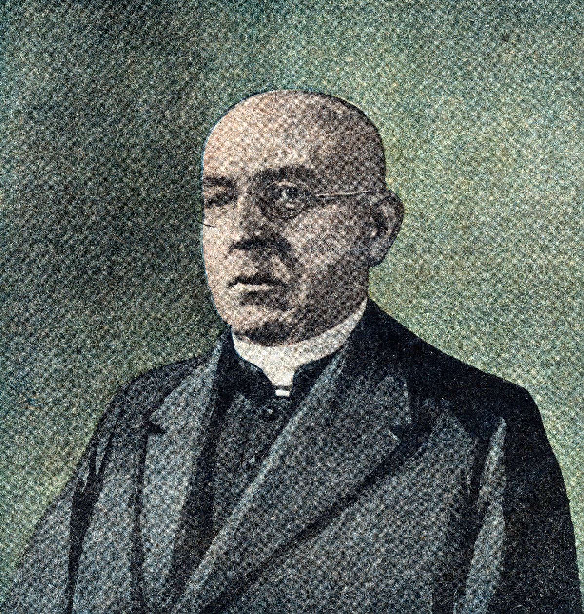 伊格纳茨-塞佩尔阁下（1876-1932 年）奥地利总理肖像（奥地利基督教社会党（CS）牧师和政治家，曾任联邦总理伊格纳茨-塞佩尔），插图选自 "Le pelerin"，1923 年 2 月 25 日 珍藏 Holb 作者 未知艺术家