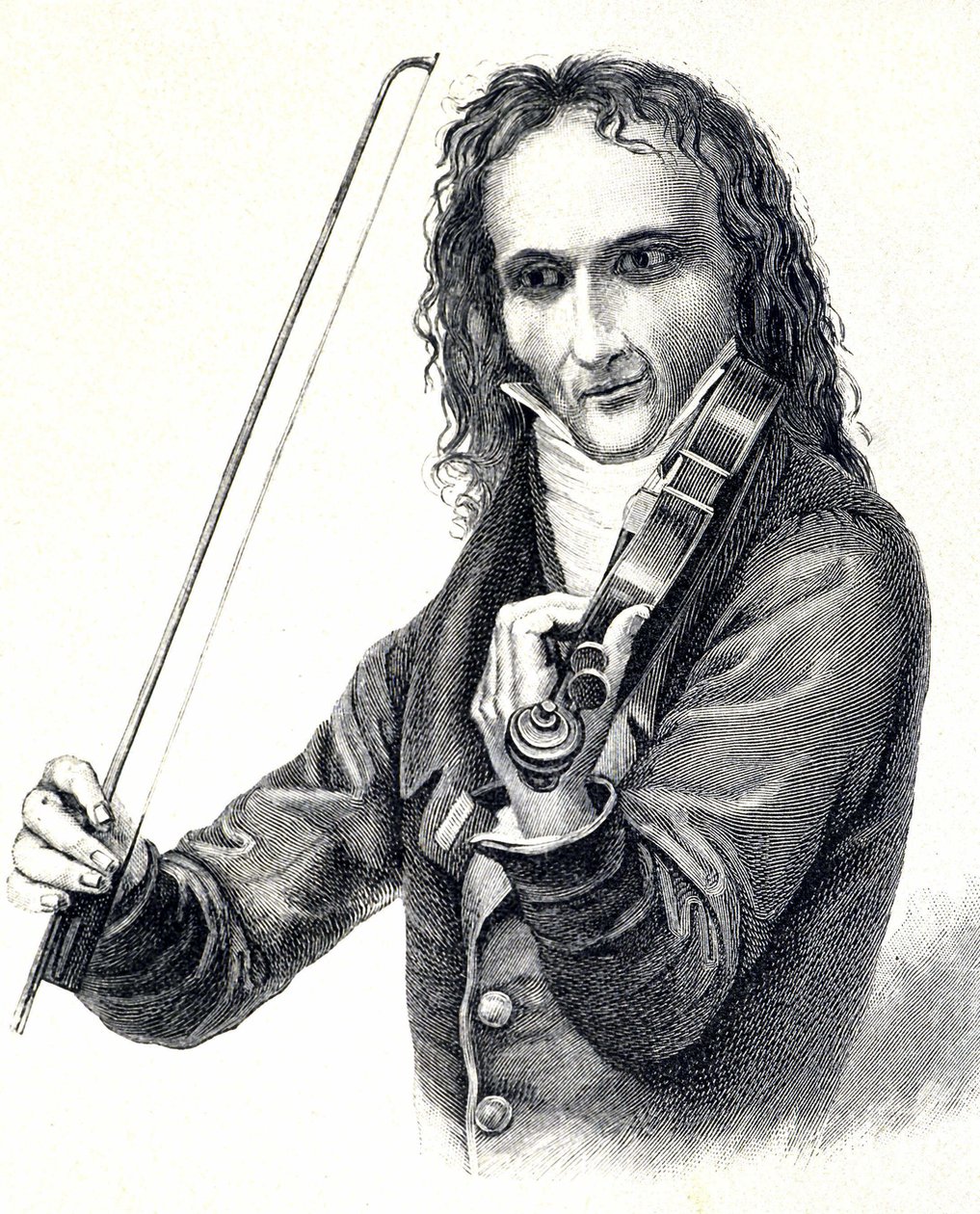尼科-帕格尼尼（1782 - 1840）的画像 作者 未知艺术家