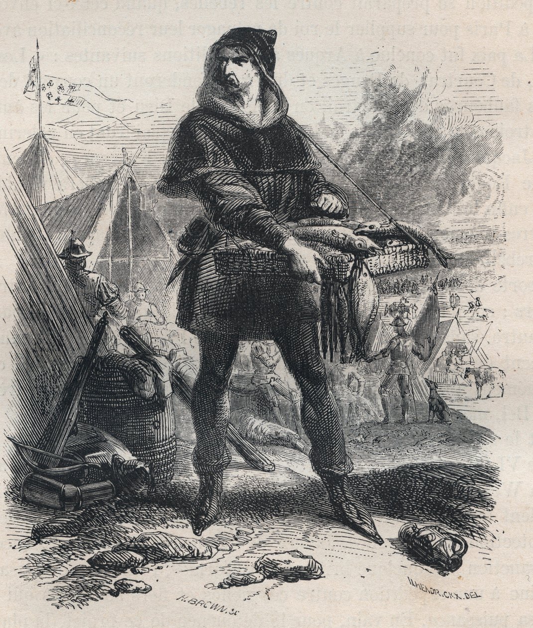 佛兰德斯农民和农民起义领袖Nicolaas Zannekin(?-1328)的肖像(1325-1328) - Nicolaas Zannekin或Nicolas Zanekin或Zannequin的肖像，Tribun和佛兰德斯冒险家，卡尔起义的领袖，反对伯爵的人。 作者 未知艺术家