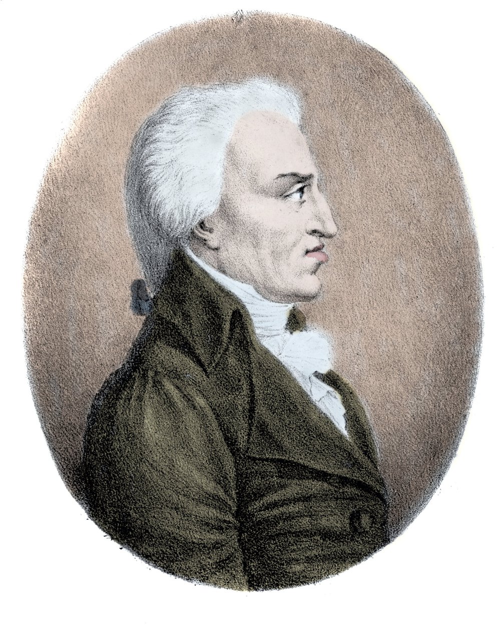 Nicolo Zingarelli (1752-1837) 意大利作曲家的肖像。 作者 未知艺术家