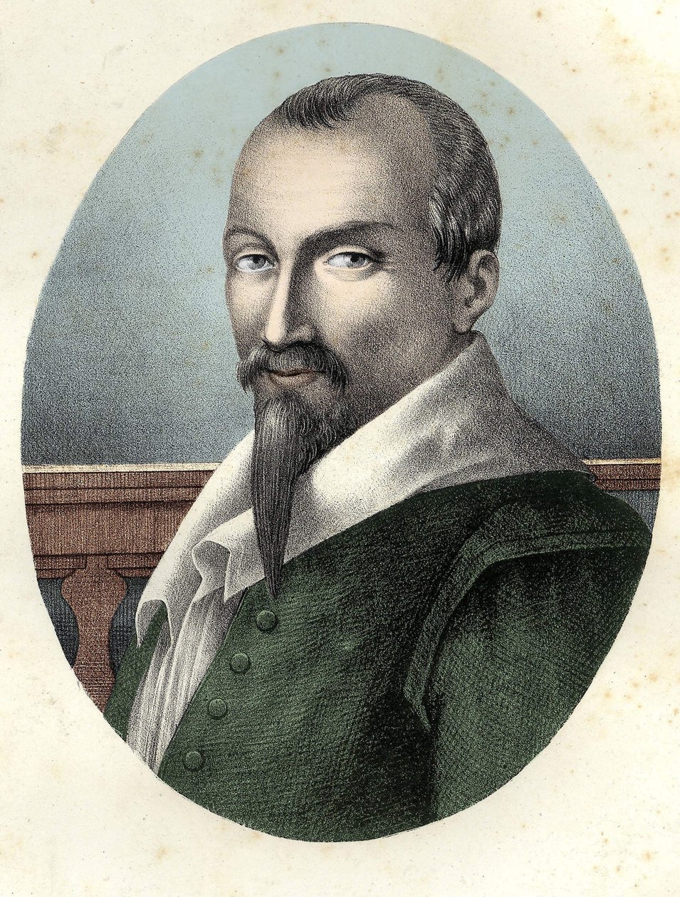 奥利维尔-德-塞雷斯（1539-1619）法国农学家的肖像。 作者 未知艺术家