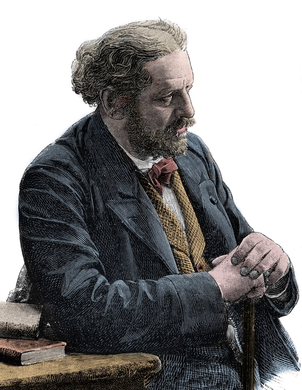 保罗-儒勒-巴尔比耶（1825-1901）法国作家的画像 作者 未知艺术家
