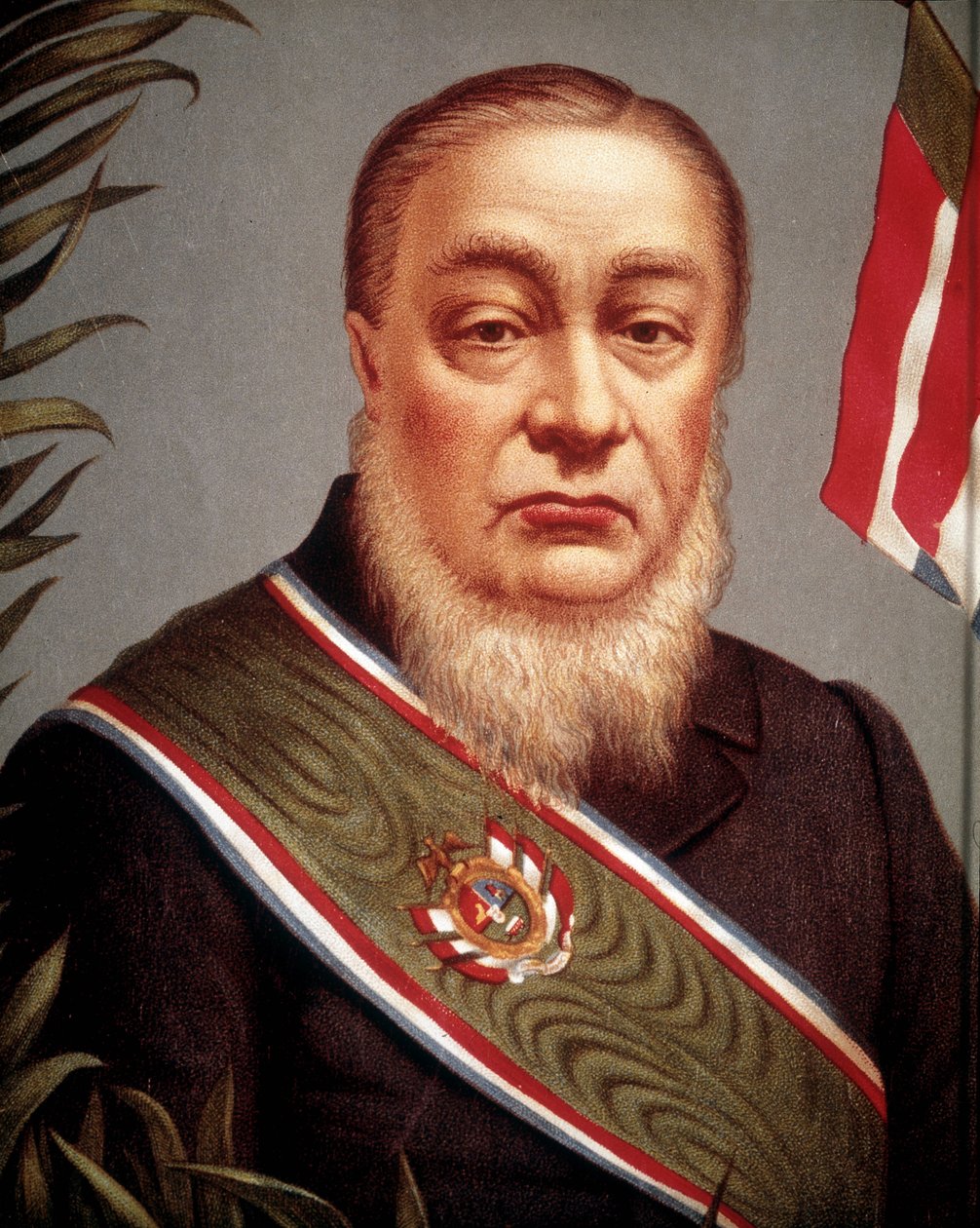 Portrait of Paul Kruger (1825 - 1904), one of the founders and then president of the Transvaal Republic in 1852. 作者 未知艺术家