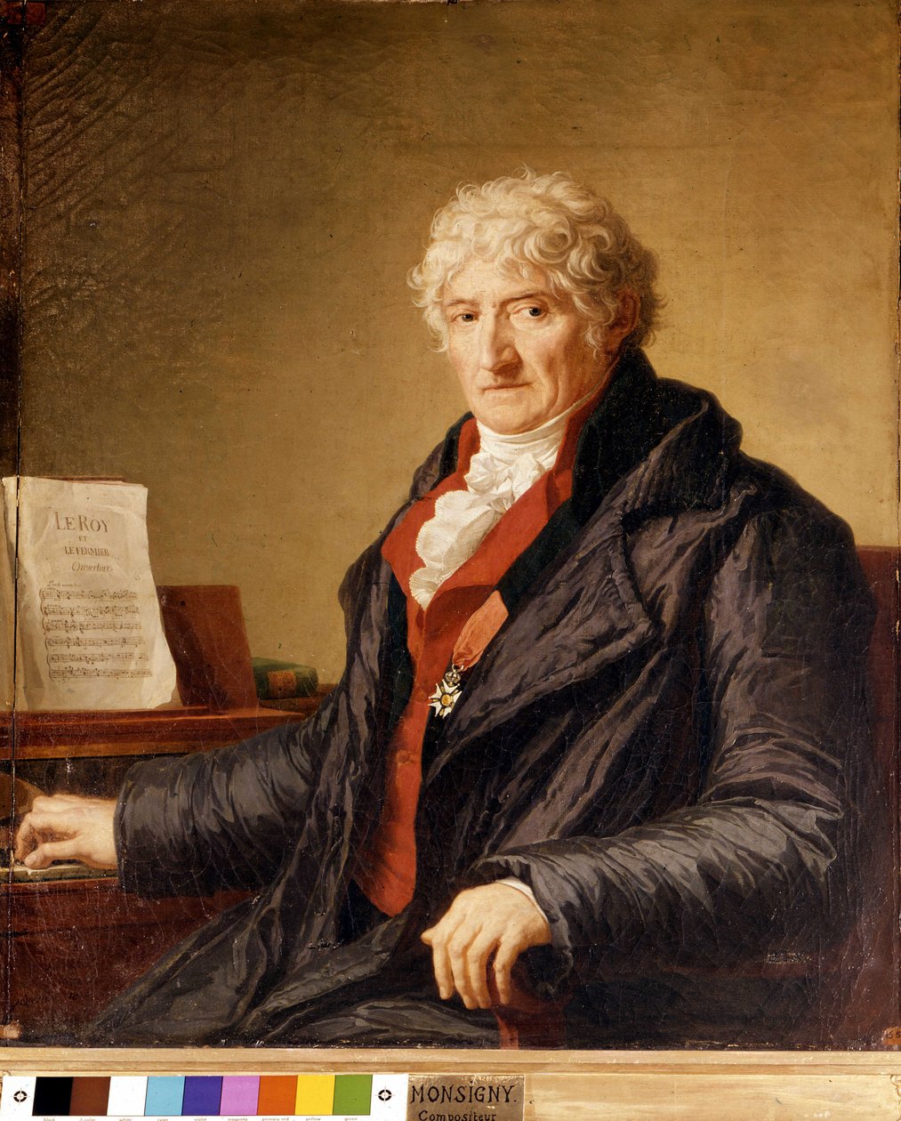 Portrait of Pierre Alexandre Monsigny (1729-1817), French composer. Painting from 1812. Library of the Opera Paris. 作者 未知艺术家