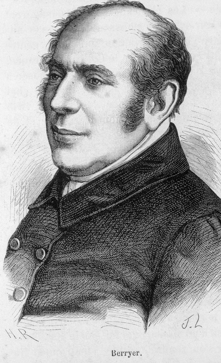 法国律师和政治家皮埃尔-安托万（Pierre-Antoine）-贝里耶（1790-1868）（Berryer fils）的画像 作者 未知艺术家