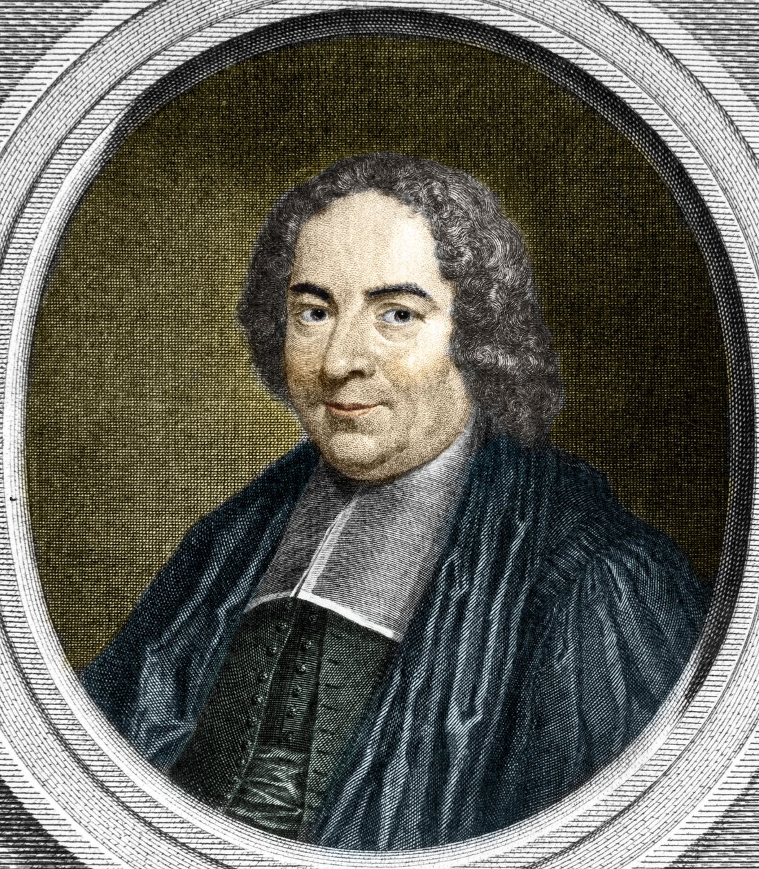 皮埃尔-瓦里尼翁(1654-1722)的画像。法国几何学家。 作者 未知艺术家