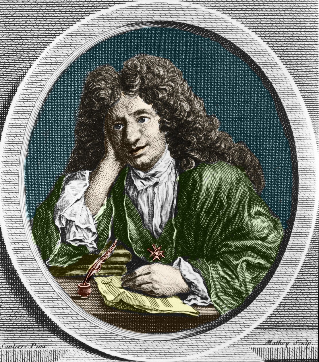 国王音乐总监理查德·德拉兰德 (Richard Delalande) 的肖像； 湾 1657 年 12 月 15 日在巴黎； d. 1726 年 1 月 18 日。 作者 未知艺术家