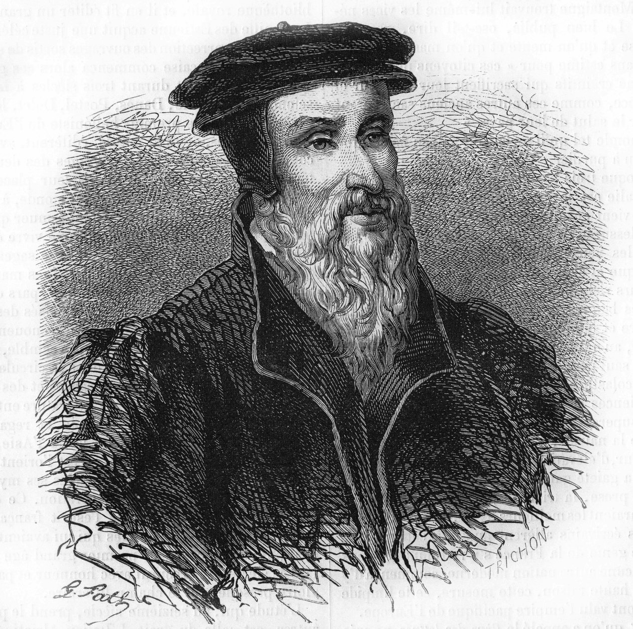罗伯特一世-埃斯蒂纳（1498 - 1559）的肖像，人文主义者，出版商和印刷商。 作者 未知艺术家