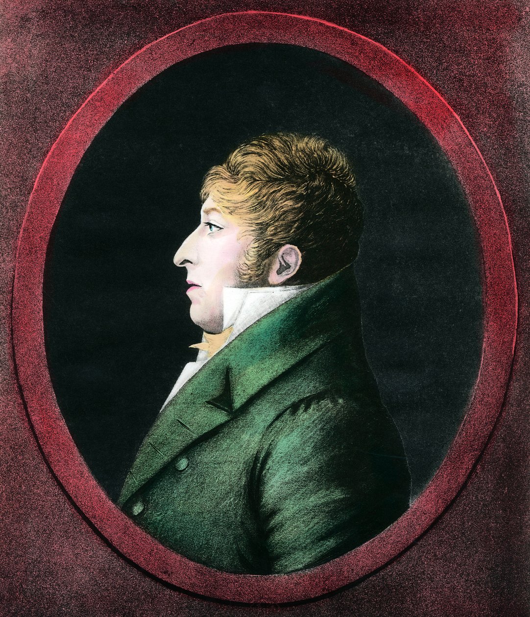 Rodolphe Kreutzer (1766-1831) 法国小提琴家和作曲家的肖像。 雕刻 19 世纪私人收藏 作者 未知艺术家