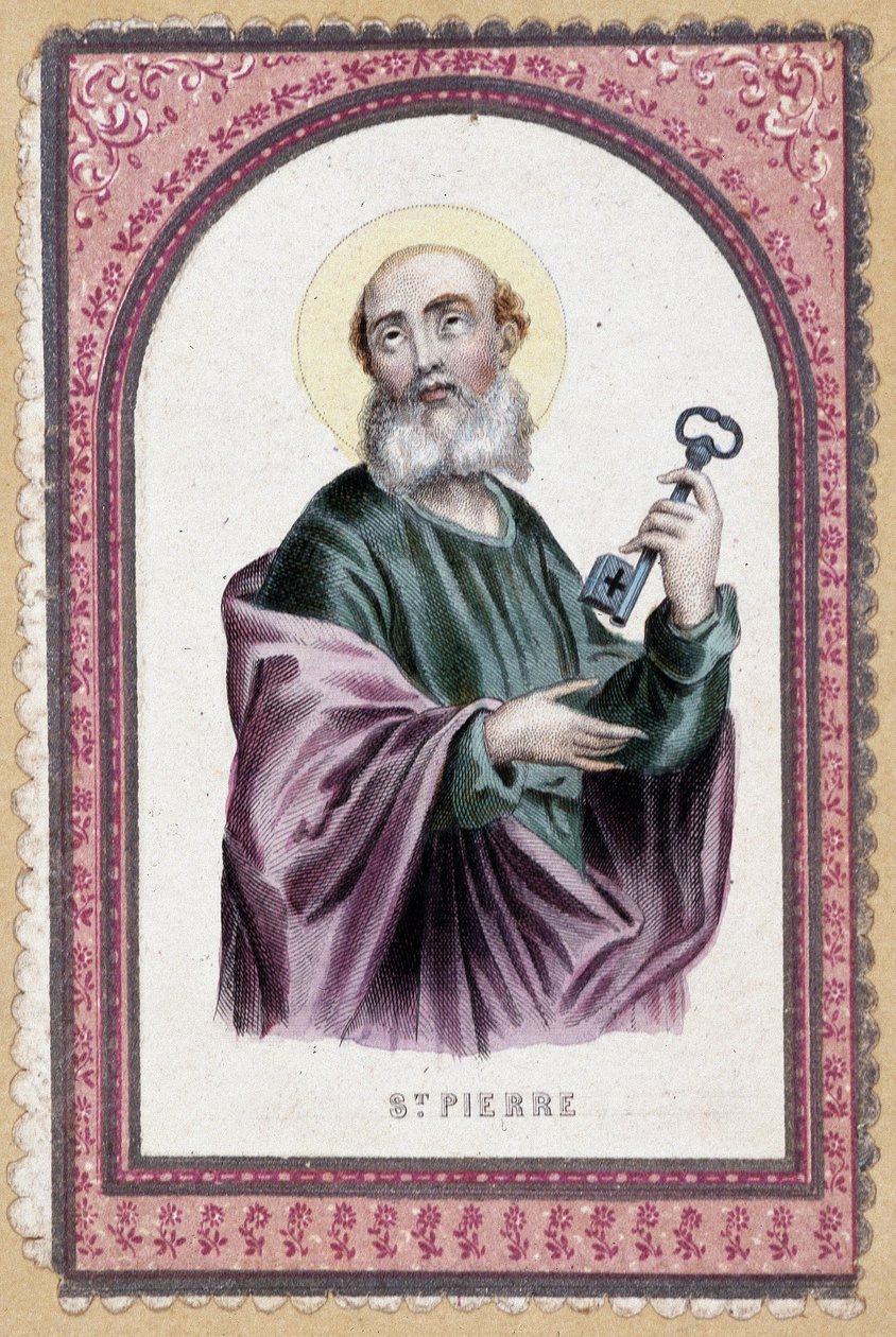 Portrait of Saint Peter in the Key - 19th century 作者 未知艺术家