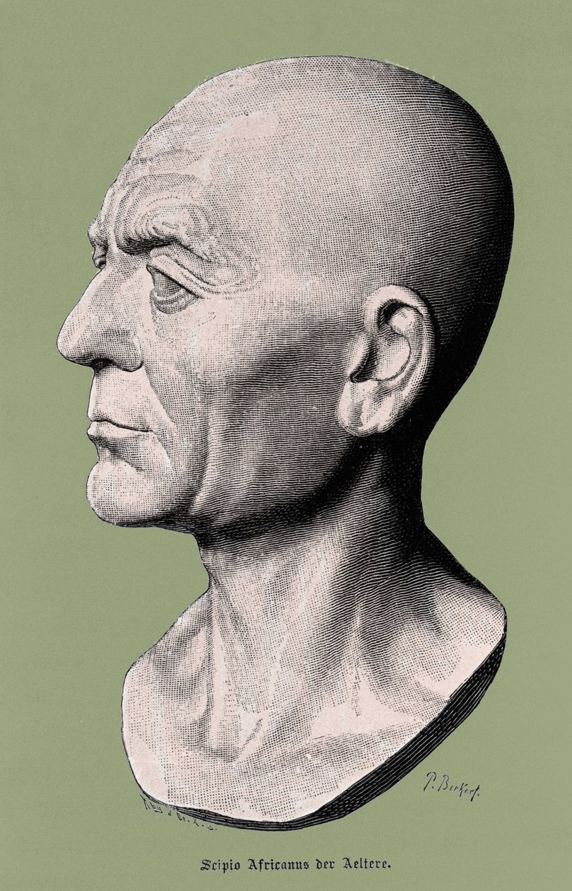 Portrait of Scipio the African, general and Roman statesman (235-183 BC). 作者 未知艺术家