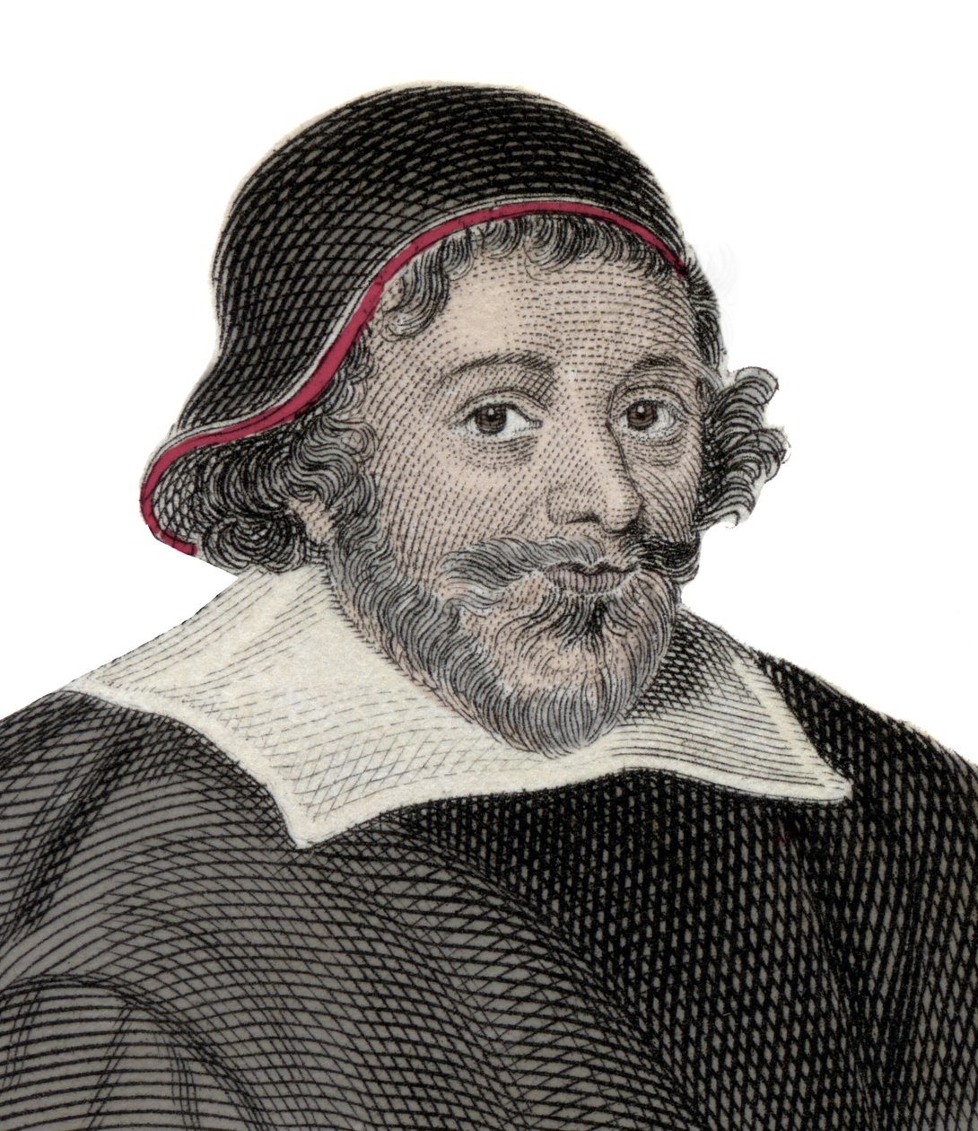 约翰·格兰维尔爵士的肖像（1586-1661 年），英国律师和政治家，1640 年议会法庭代表。19 世纪的版画。 作者 未知艺术家