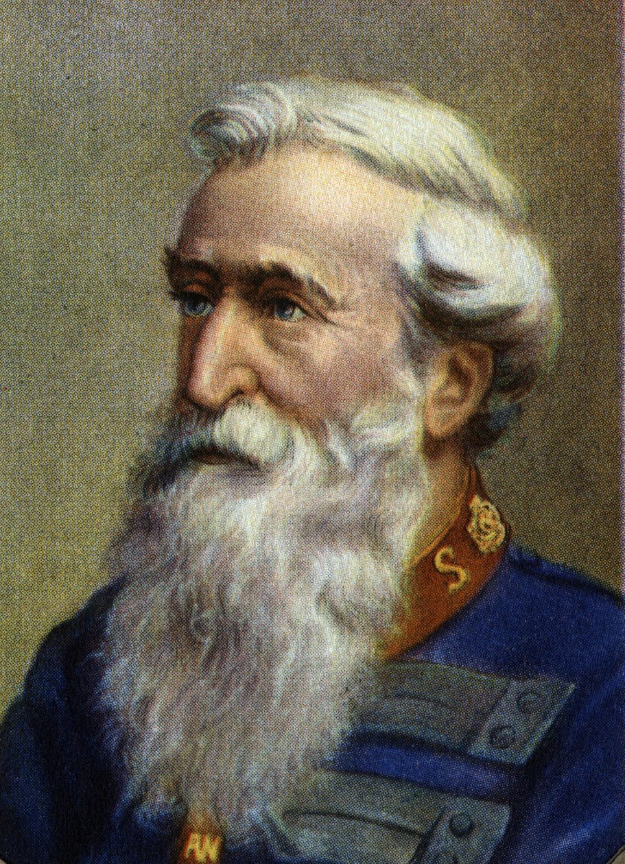 威廉-布斯（William Booth）的肖像 卫理公会牧师和救世军创始人。 作者 未知艺术家