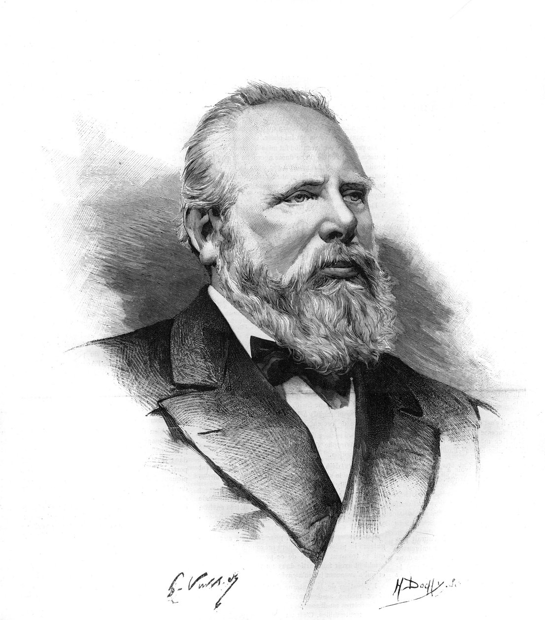 威廉三世（1817-1890）荷兰国王的肖像。在 "杰出的世界 "中的版画 作者 未知艺术家