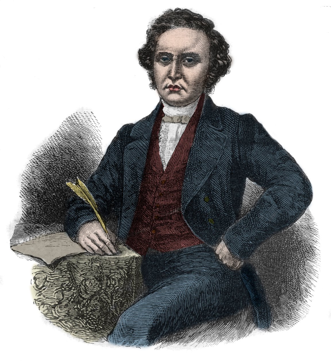 威廉-赛明顿（1764-1831）的肖像，苏格兰蒸汽航行的先驱者 作者 未知艺术家