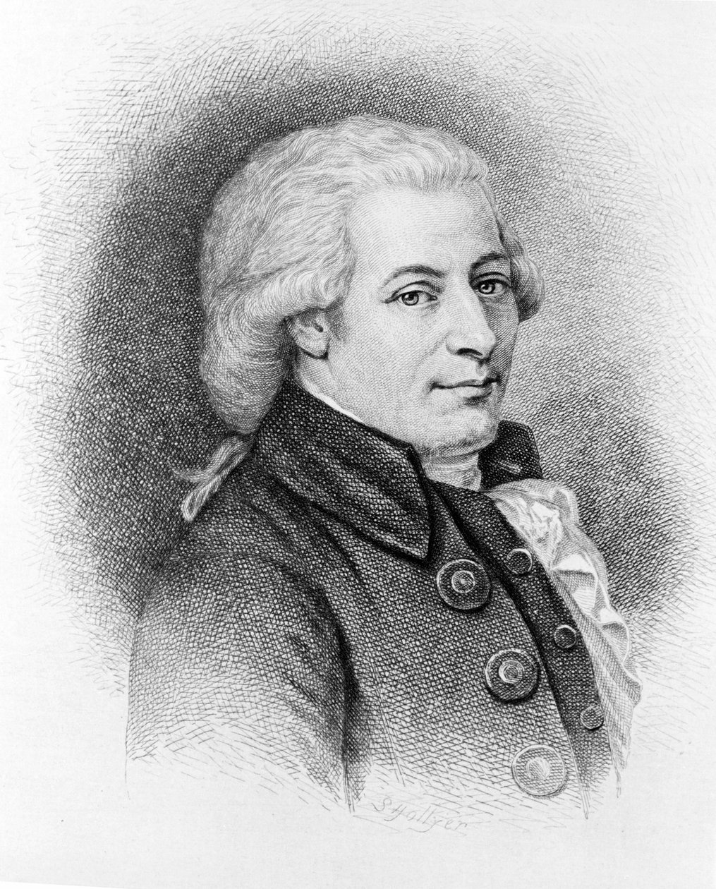 Portrait of Wolfang Amadeus Mozart (1756 - 1791). 作者 未知艺术家