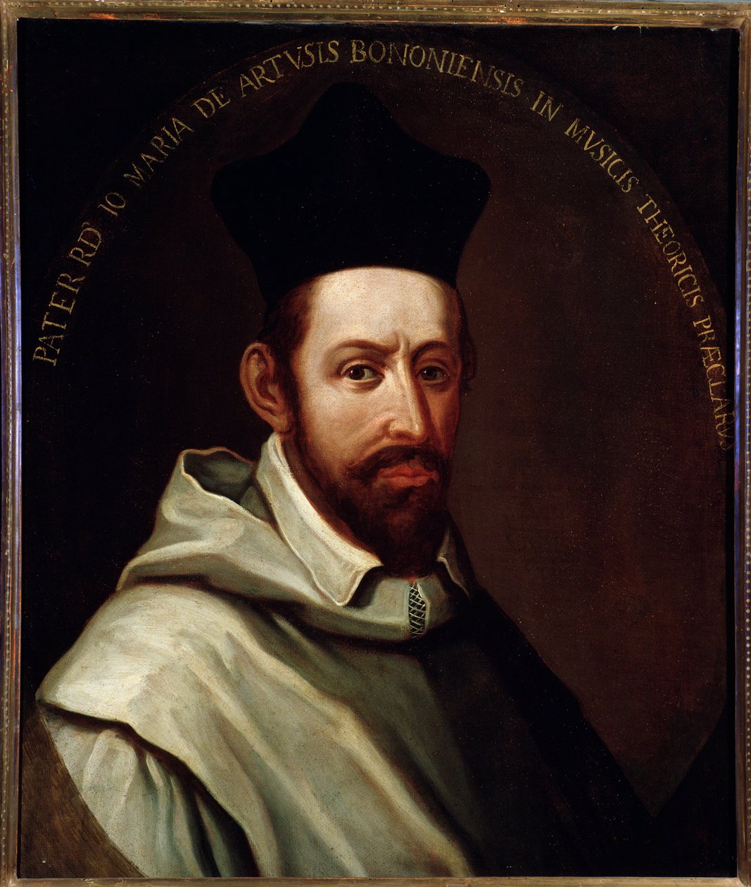 意大利作曲家和理论家乔瓦尼·玛丽亚·阿图西（Giovanni Maria Artusi，约 1540-1613 年）的肖像画。 17世纪。 博洛尼亚，市民书目博物馆 作者 未知艺术家