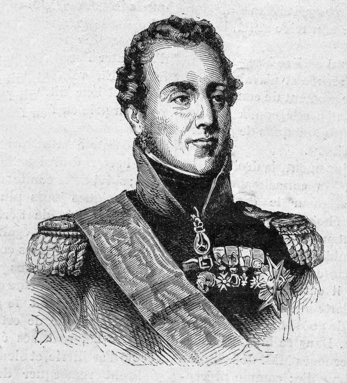 安古兰公爵路易-安托万（Louis-Antoine）-阿图瓦（或路易-德-法兰西）（1775-1844）的画像--载于《当代人》，19世纪末。 作者 未知艺术家