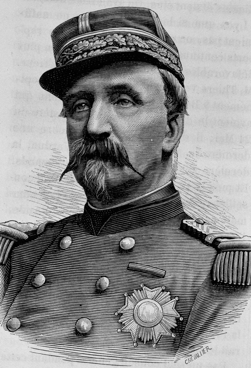 奥马尔公爵（Charles de Lorraine）（1822-1897）的肖像。19世纪末的雕版画，载于H.马丁的《法国史》。 作者 未知艺术家