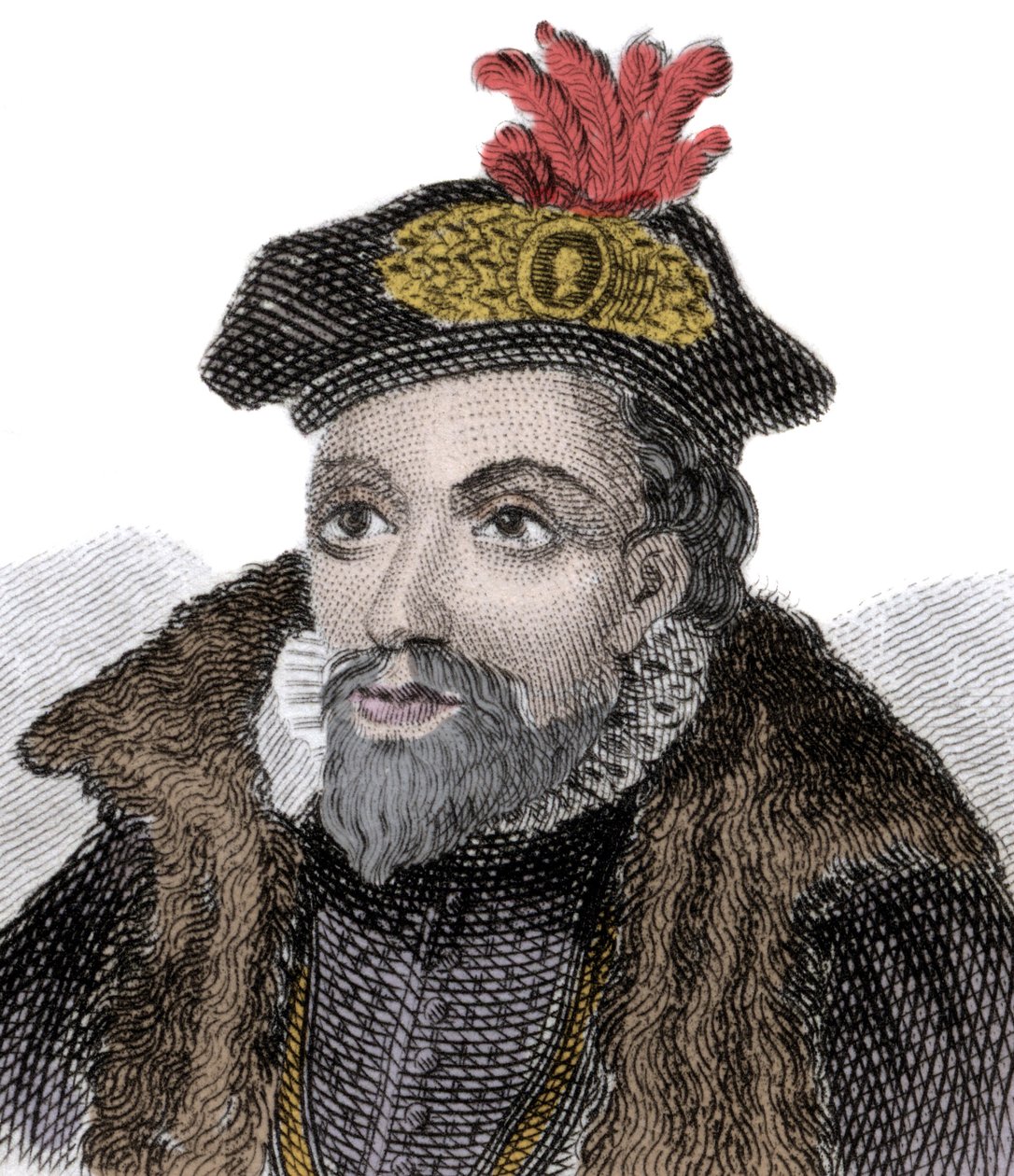 诺森伯兰公爵约翰·达德利 (1501-1553) 的肖像 (John Dudley 作者 未知艺术家