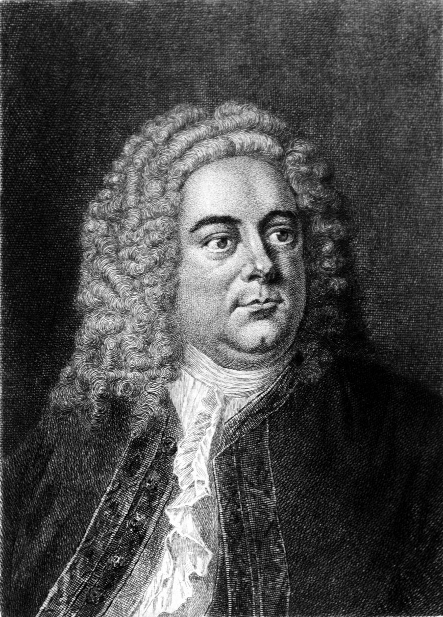 德国裔英国作曲家乔治·弗雷德里克·亨德尔 (Georg Friedrich Handel) 的肖像 作者 未知艺术家