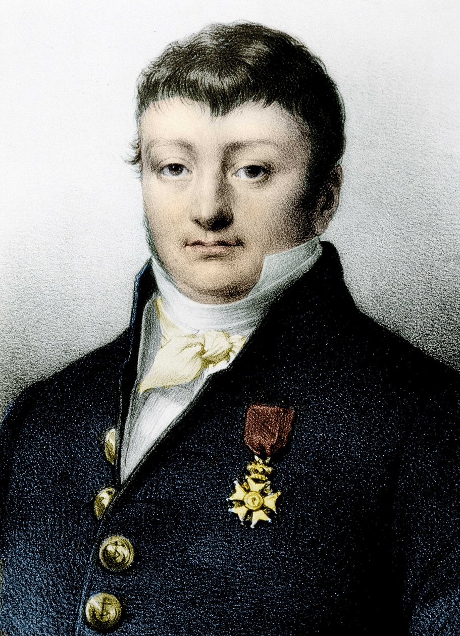 法国航海家和私掠者Robert Surcouf（1736-1826）的肖像。罗伯特-苏尔古夫（1736-1827）的画像 作者 未知艺术家