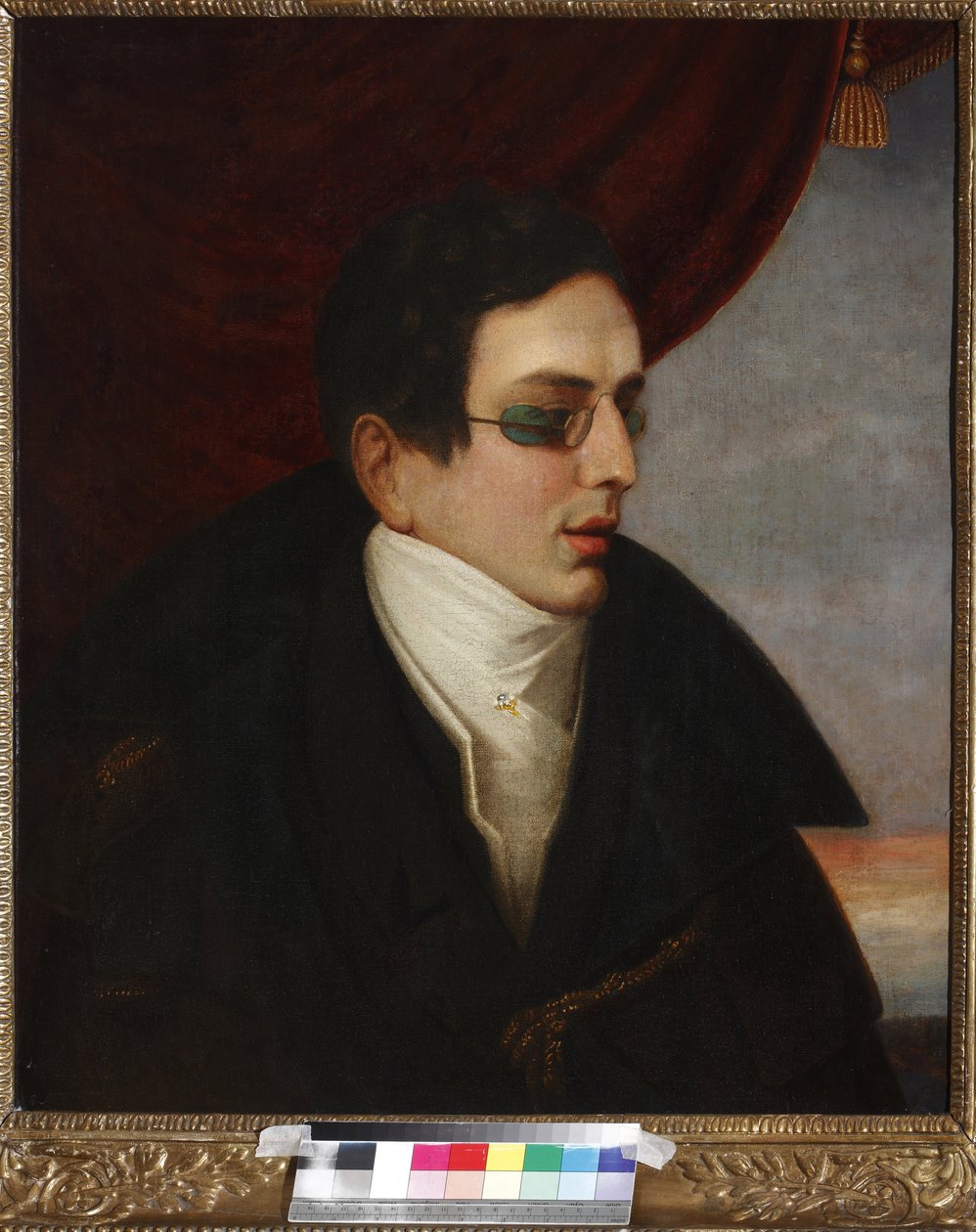诗人尼古拉（尼古拉）-格涅季奇（1784-1833 年）肖像，佚名。布面油画，19 世纪上半叶，莫斯科国家中央文学博物馆 作者 未知艺术家