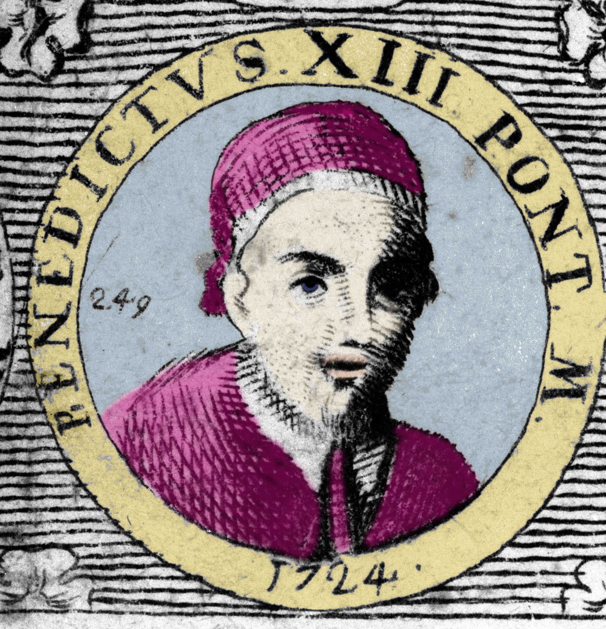Portrait of the Pope (1724-1730) Benedict XIII (1649-1730). 作者 未知艺术家
