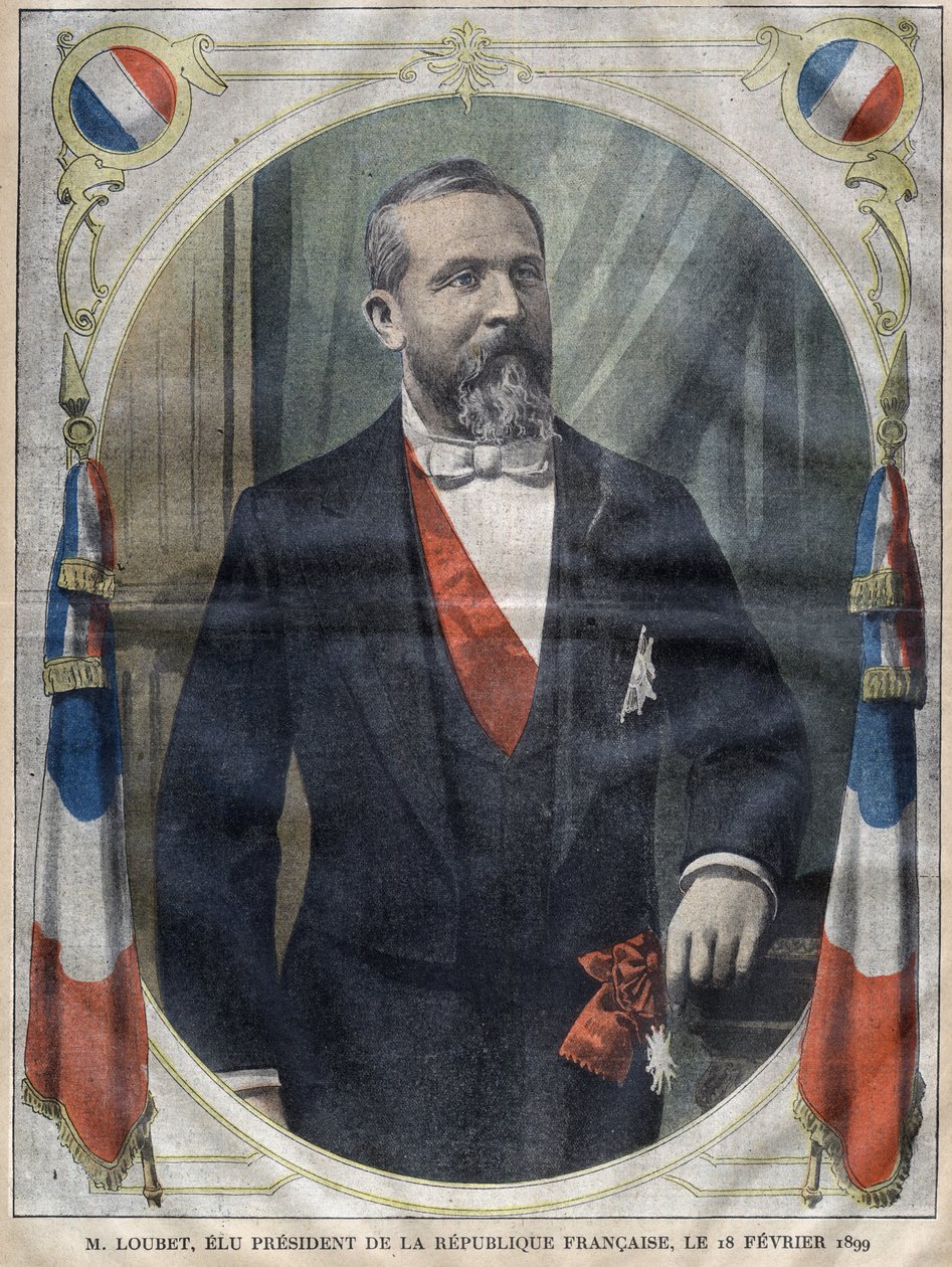 法兰西共和国总统埃米尔-卢贝（1838-1929）的肖像--1899年在《Le-pelerin》上的版画 作者 未知艺术家