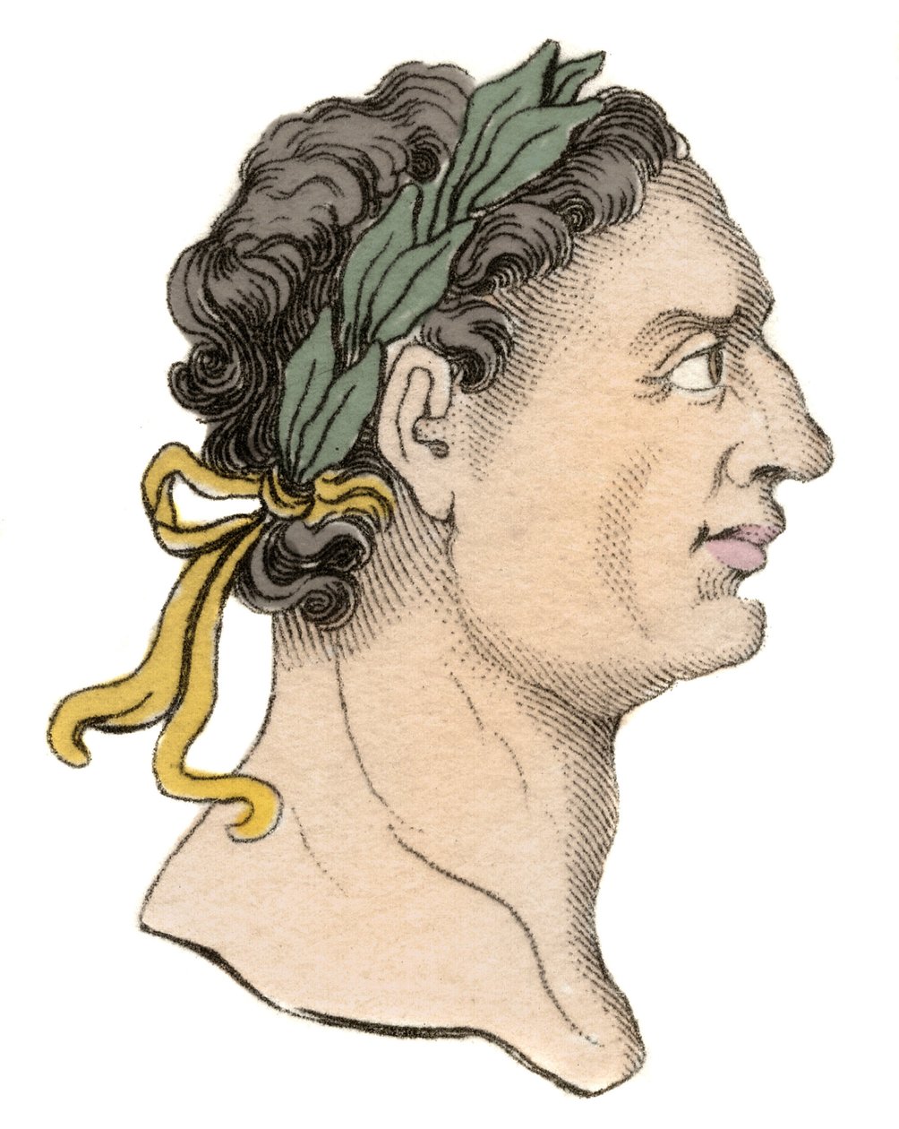 罗马皇帝图密善 (Titus Flavius Domitian) 的肖像（公元 51-96 年） 作者 未知艺术家