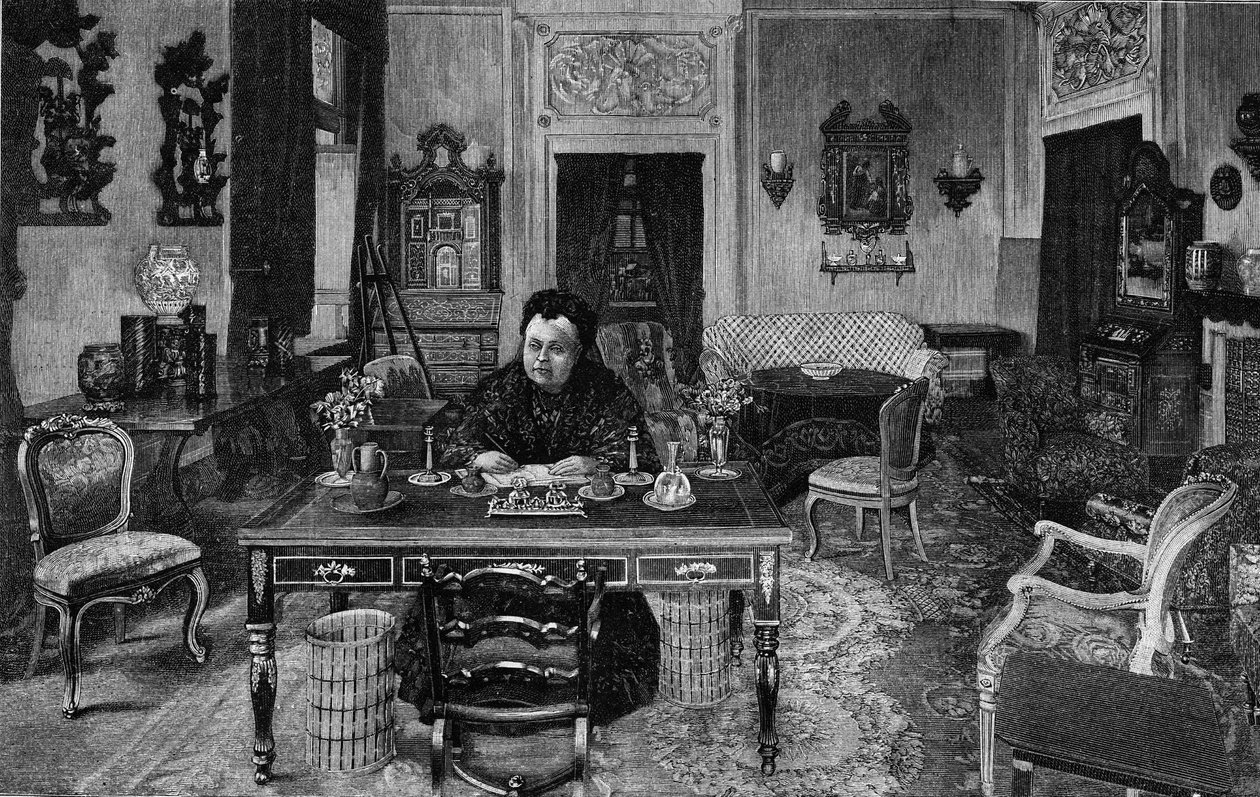 1893年，英国女王维多利亚在佛罗伦萨的帕尔米耶里别墅。 作者 未知艺术家