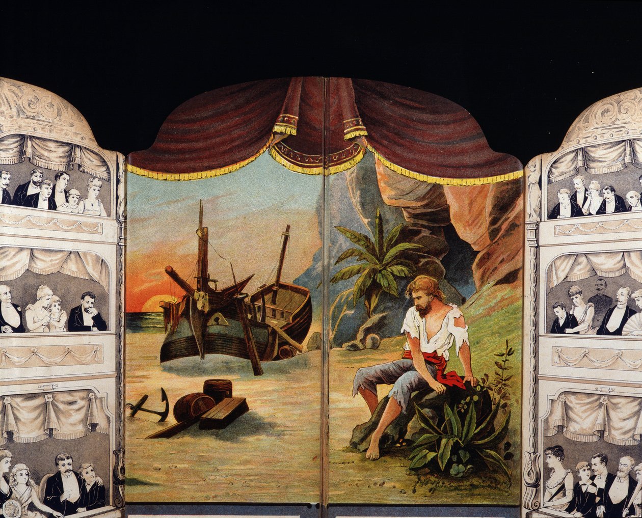 鲁滨逊漂流记 - Daniel de Foe 或 Defoe (1660 - 1731) 书的封面 作者 未知艺术家