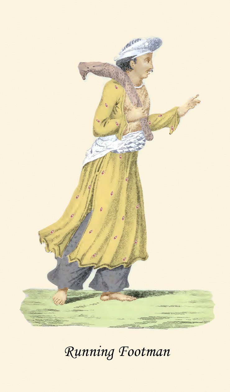 奔跑的脚夫 作者 未知艺术家