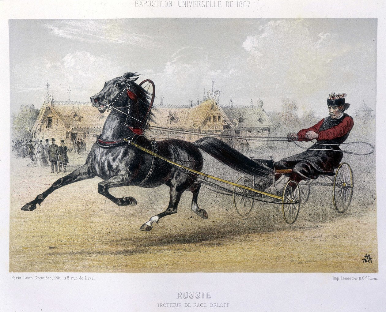 俄罗斯：Orloff 品种的猪蹄——在 1867 年的“The Centaur”中 作者 未知艺术家