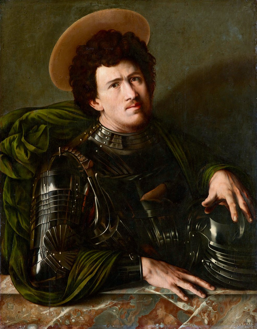 ""Saint George"" Peinture anonyme vers 1540 - Oil on wood, Dim 93,5x73,5 cm Art History Museum, Vienne 作者 未知艺术家
