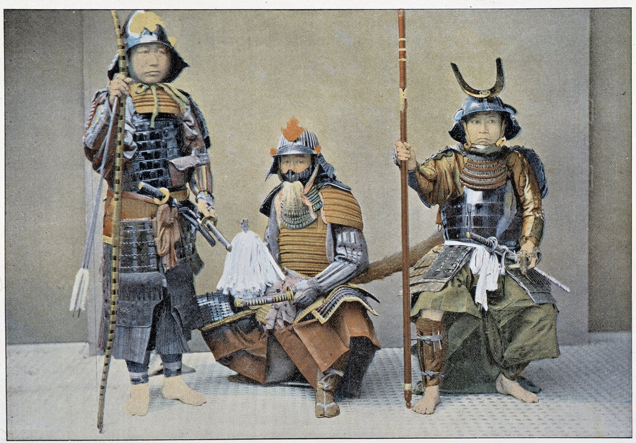 武士集团，19世纪末 作者 未知艺术家