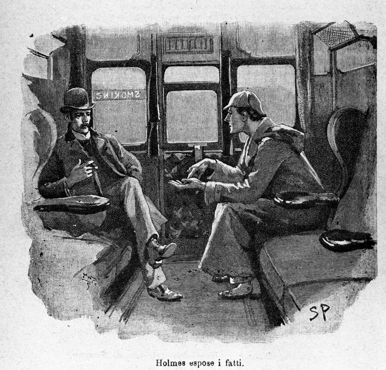Sherlock Holmes explains the facts. 作者 未知艺术家
