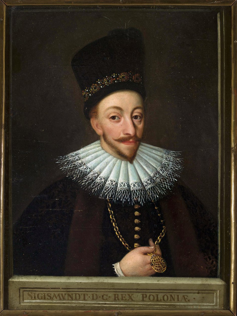 Sigismond III de Pologne - Portrait of Sigismund III Vasa, King of Poland (1566-1632), Anonymous. Oil on canvas, Early 17th cen., Muzeum Narodowe, Warsaw 作者 未知艺术家
