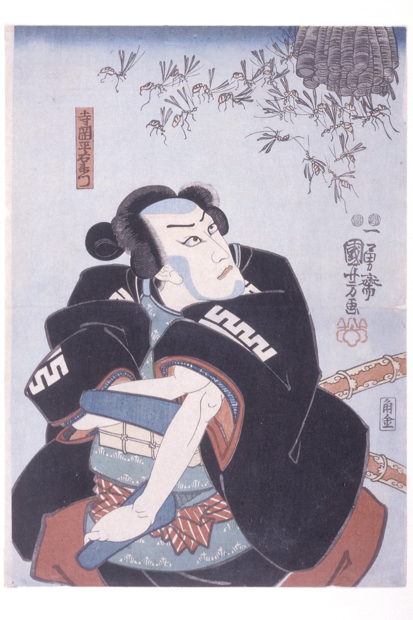 寺冈平右卫门（木刻） 作者 未知艺术家