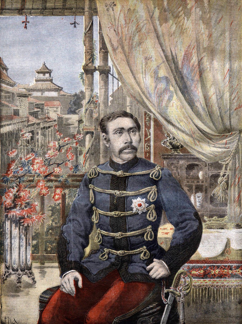 1896年的山形有朋(Aritomo Yamagata)元帅(1838-1922)。 作者 未知艺术家