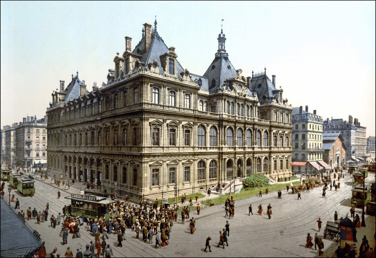 里昂的交易宫。1890年左右的照相馆。 作者 未知艺术家
