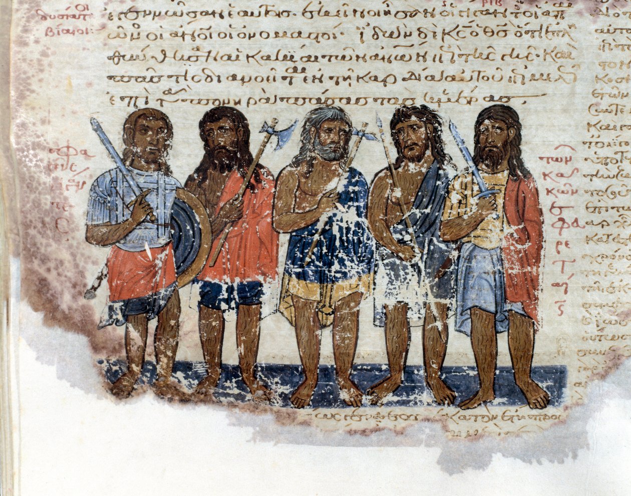 被大卫王的军队打败的Geants（Rephaim或Nephilim）军队 迷你版取自 "Codex de l