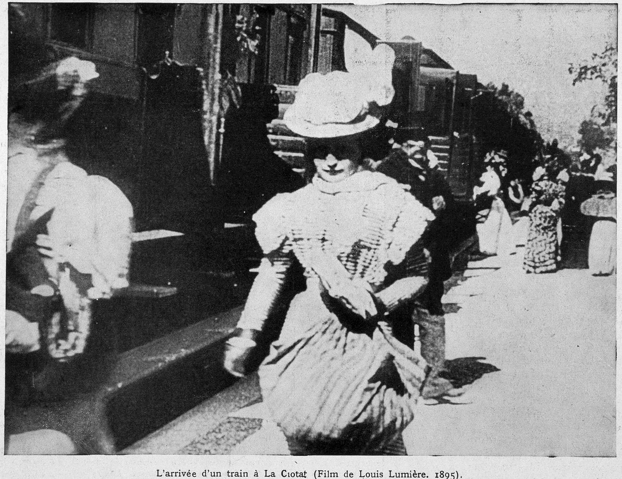 The arrival of a train at La Ciotat station (first public film by Louis Lumière (one of the Lumiere brothers) 作者 未知艺术家