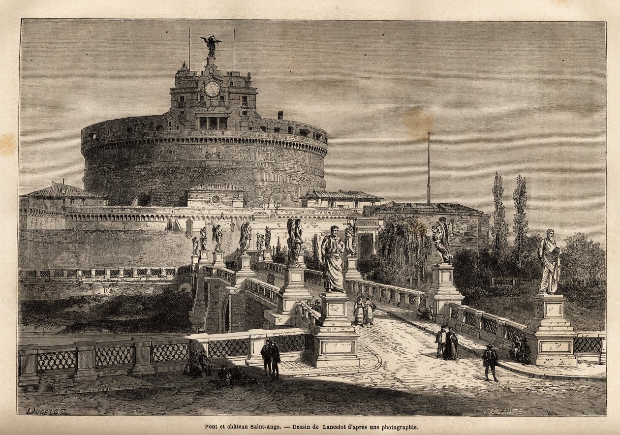The bridge and the castle of Saint Angelo (Castel Sant