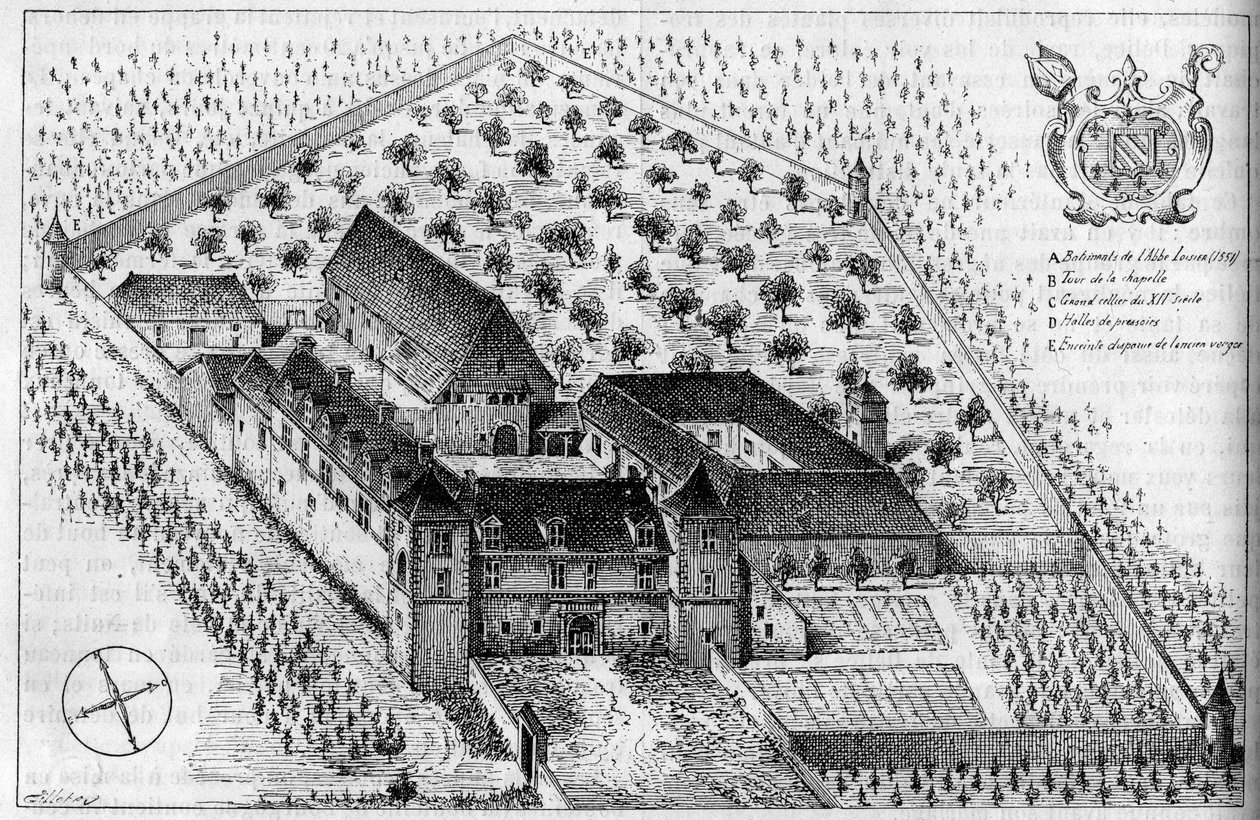 Clos de Vougeot的建筑（Cote d