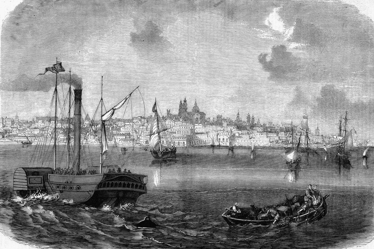 1864年，乌拉圭的蒙得维的亚市。 作者 未知艺术家