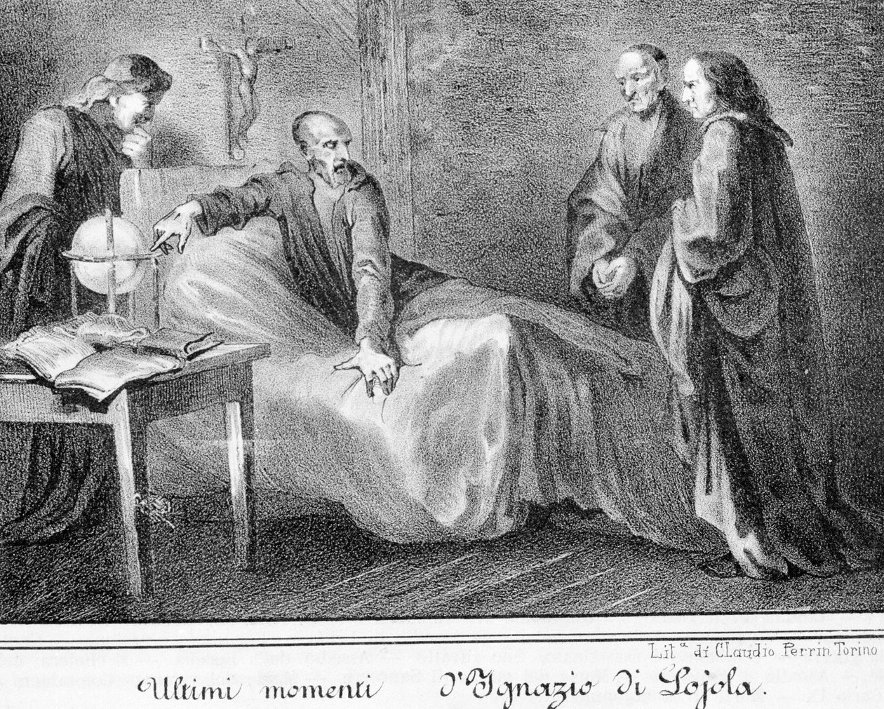耶稣会的创始人圣依纳爵（1491-1556）去世。 作者 未知艺术家