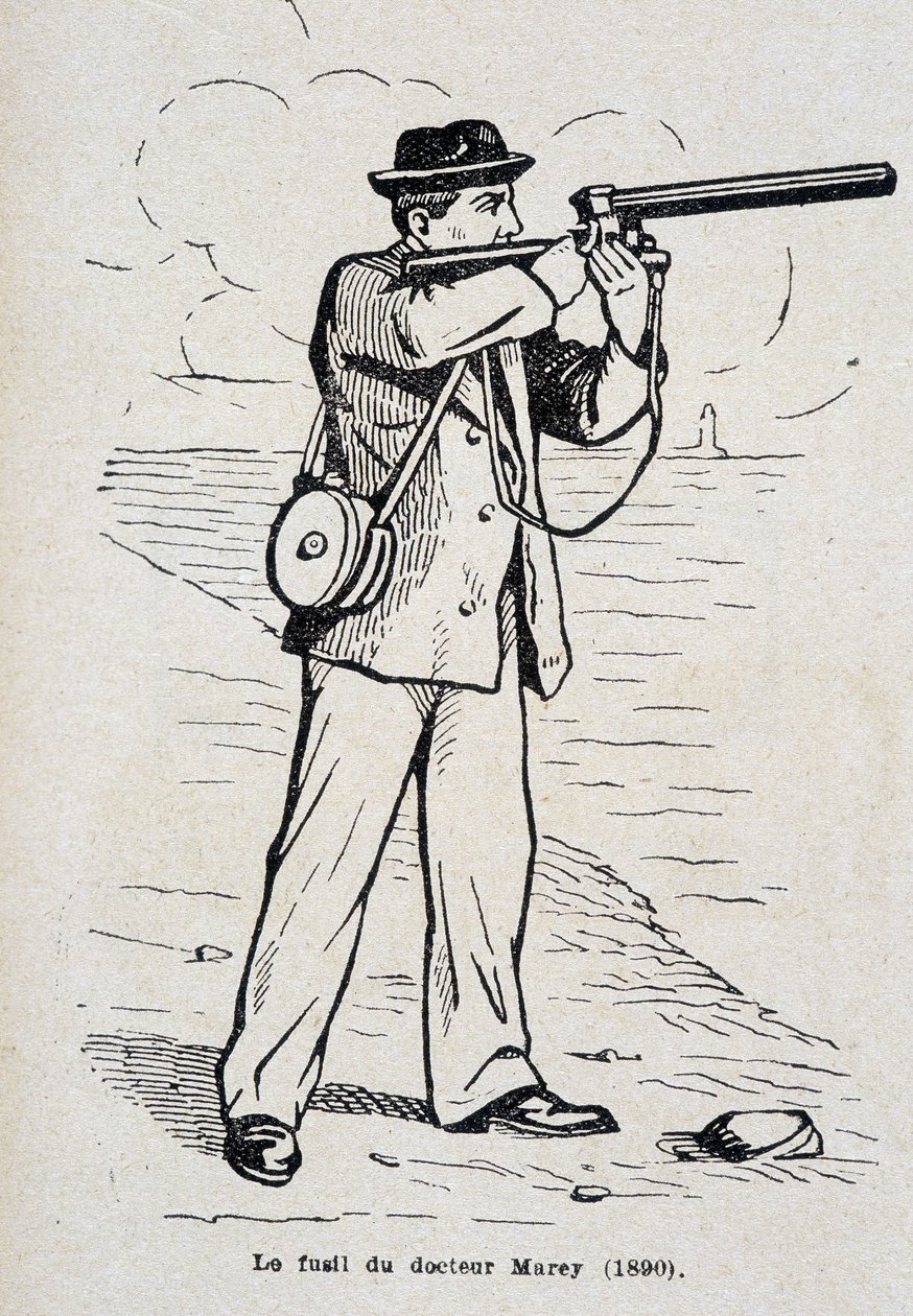 艾蒂安·朱尔斯 (Etienne-Jules) Marey 博士 (1890) 的步枪 作者 未知艺术家